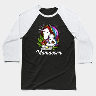 Mamacorn Unicorn Mom Baseball T-Shirt